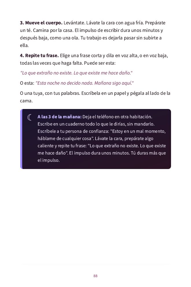 Página del capítulo 13 con el recuadro 'A las 3 de la mañana'